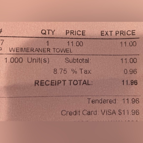 NWT Weimaraner Print Cotton Kitchen Towel - Picture 7 of 7